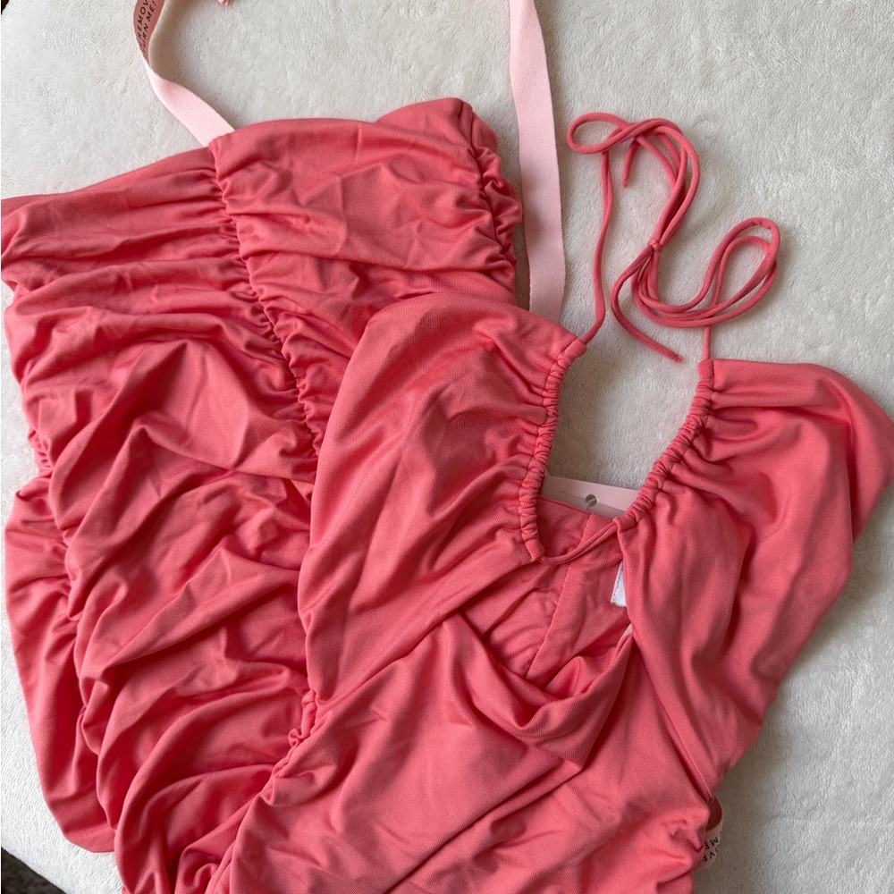 Oh Polly Ruched Mini Dress